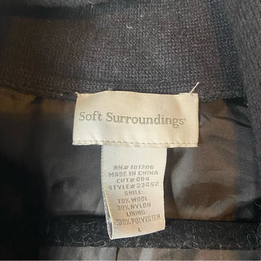 SOFT SURROUNDINGS WOOL EMBROIDERED CARDIGAN SWEATER - Picture 3 of 6